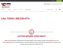 Tablet Screenshot of mapleavenue.com